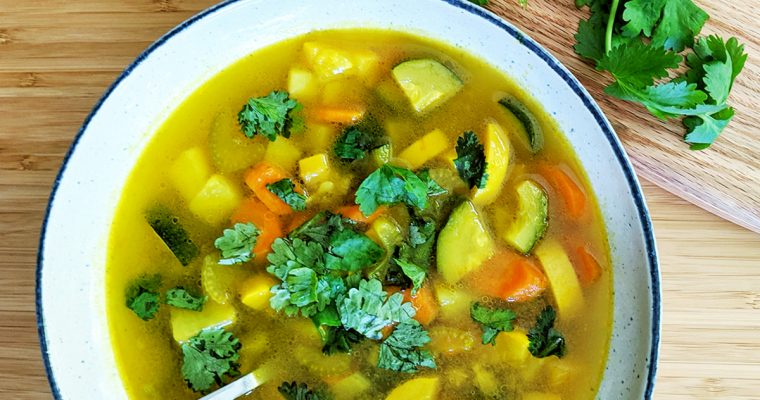 Nourishing Turmeric Vegetable Soup (aka Sick Sad Soup)