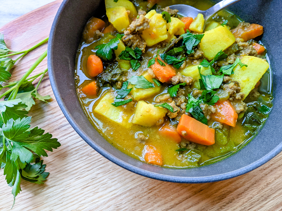 Ground Bison & Vegetable Stew | The Open Cookbook