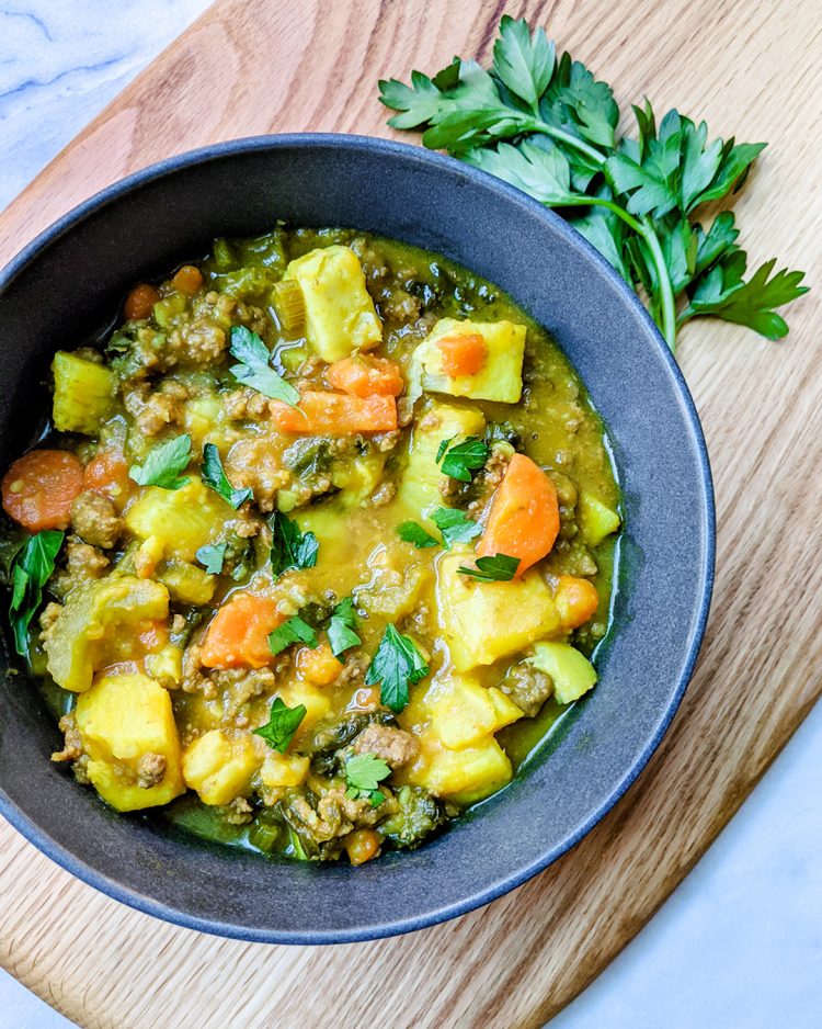 Ground Bison & Vegetable Stew | The Open Cookbook