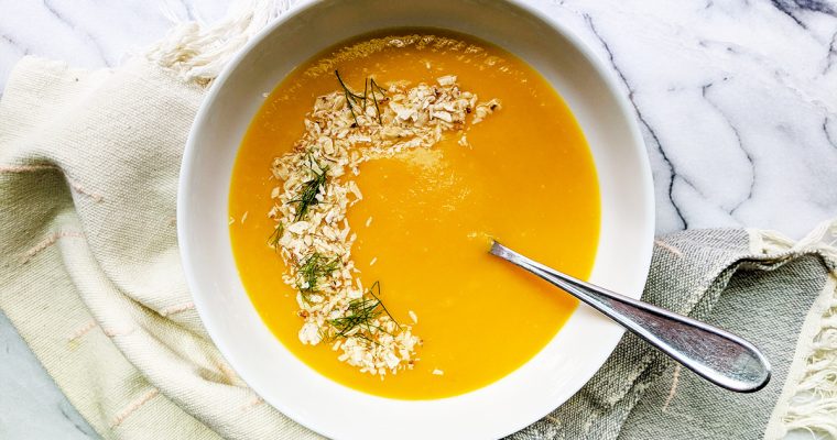 Simple Roasted Carrot & Fennel Soup (AIP/Paleo)