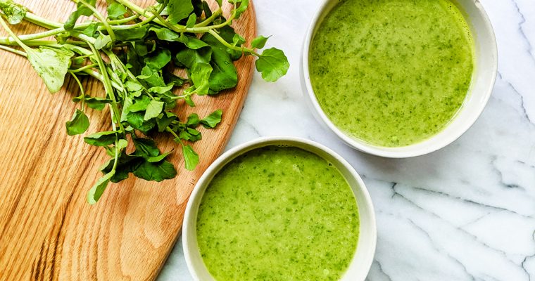 Gut-Healing Watercress Zucchini Soup (AIP & low-FODMAP)
