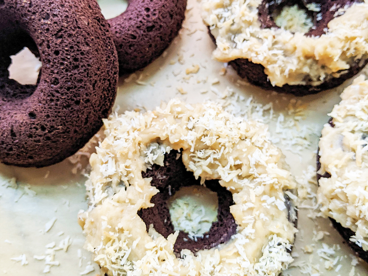 AIP German “Chocolate” Cake Donuts (Top 8 Free)