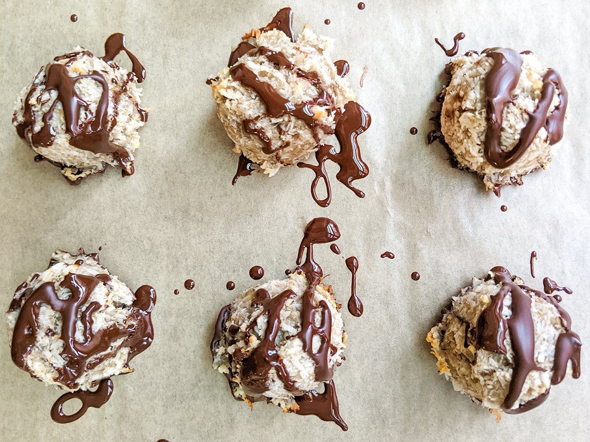 Vegan Coconut Banana Macaroons (Sugar-Free, Gluten-Free)