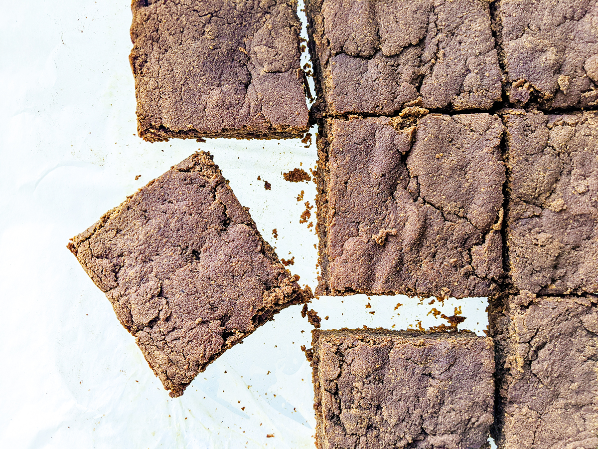 Fudgy Carob Brownies (AIP & Vegan)