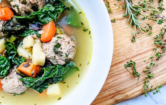 Parsnip & Tuscan Kale Winter Soup (AIP, Paleo)